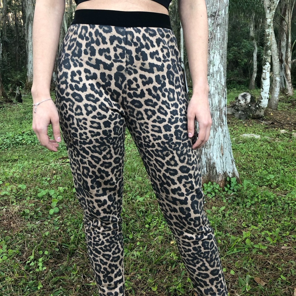 Zara high waisted animal print leggings
